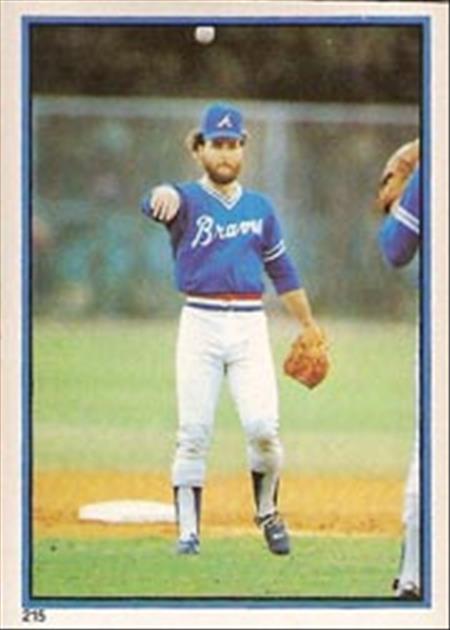 1983 Topps Baseball Stickers     215     Glenn Hubbard